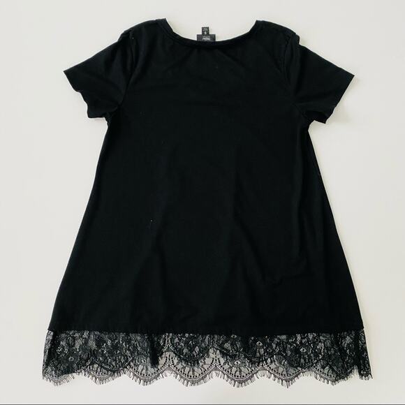 Mossimo | @ Eyelash Lace Trim A-line T-shirt S - Picture 3 of 5